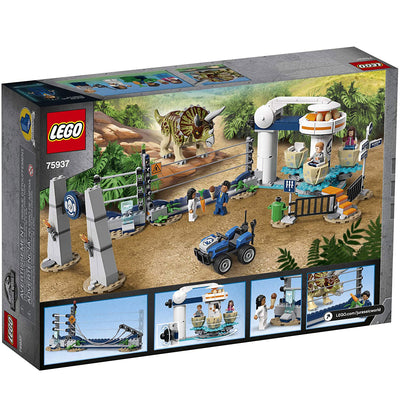 LEGO Jurassic World 75937 Triceratops Rampage Toy Building Kit (447 Pieces)