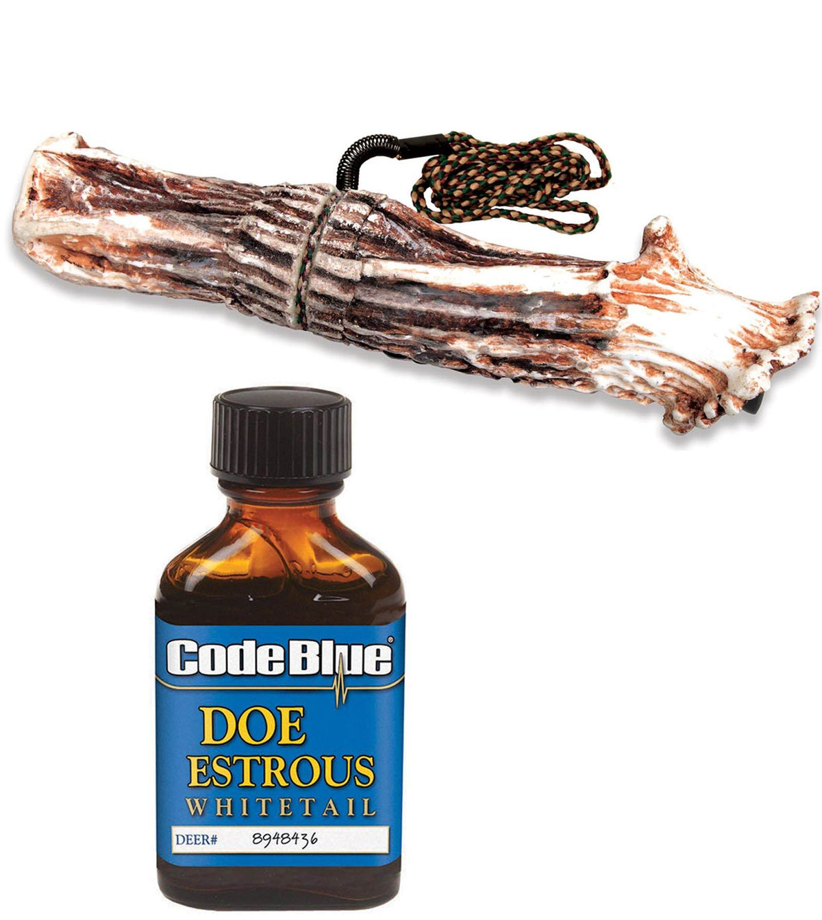 Knight & Hale Da' Bone Deer Hunting Grunt Call + Code Blue Doe Estrous Scent