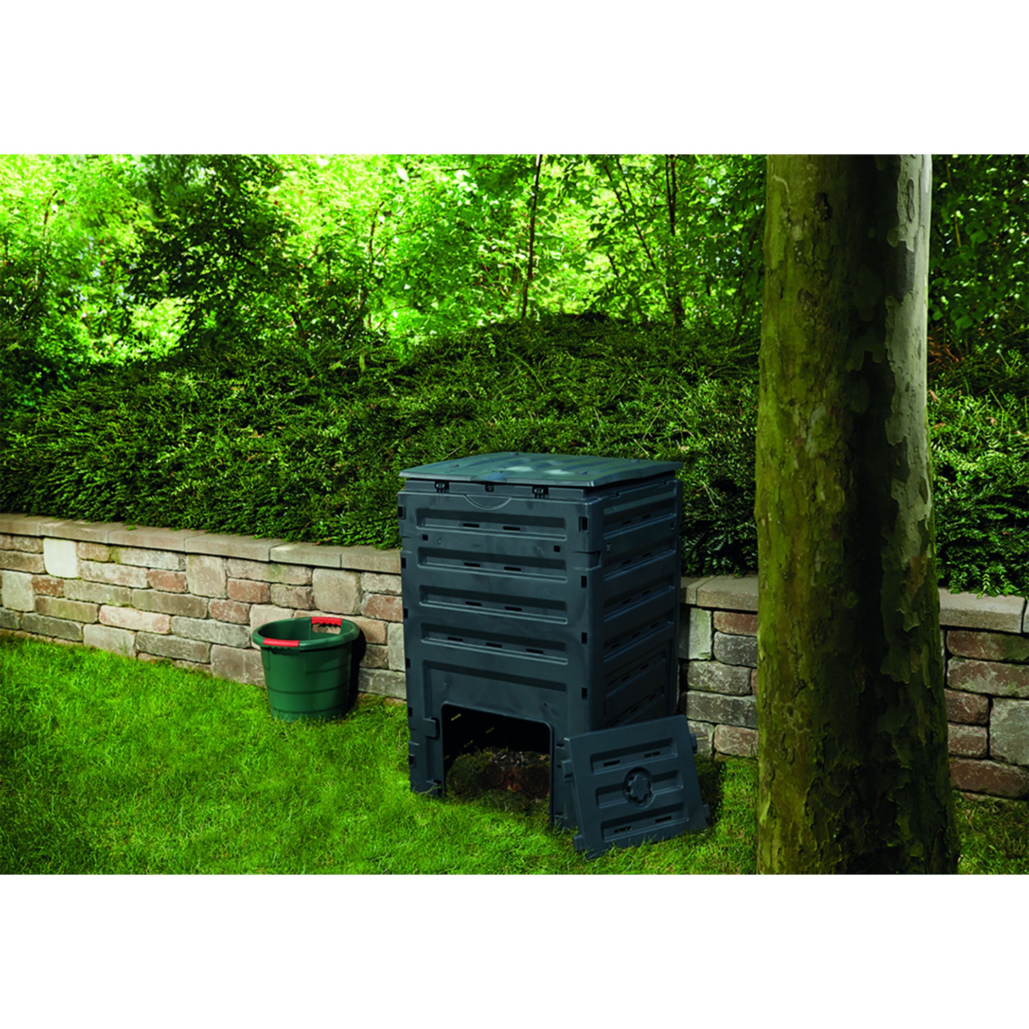 Exaco Trading  Eco Master 450 120 Gallon Garden Compost Soil Bin (Open Box)