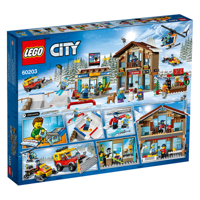 LEGO City 60203 Winter Ski Resort Building Kit 806 Pieces w/ 11 Minifigures