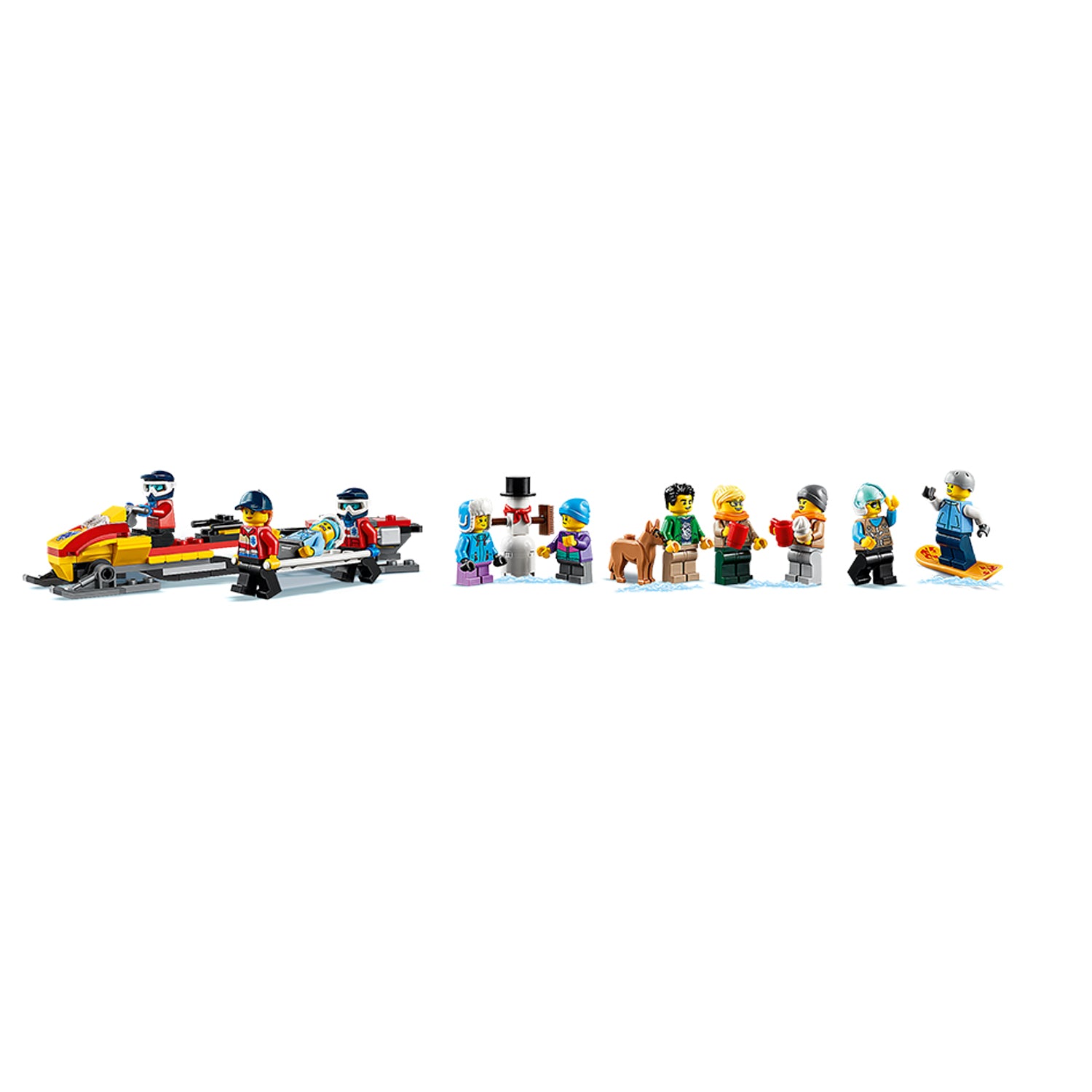 LEGO City 60203 Winter Ski Resort Building Kit 806 Pieces w/ 11 Minifigures