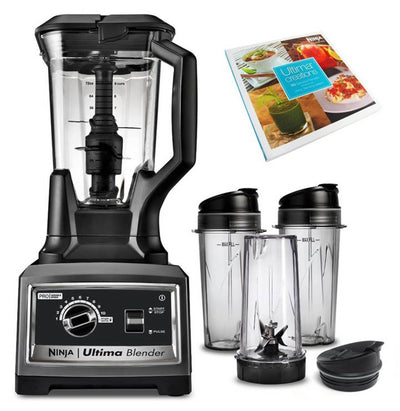Ninja Ultima Blender 1500W Variable Speed w/ Nutri Cups + Cookbook - Open Box