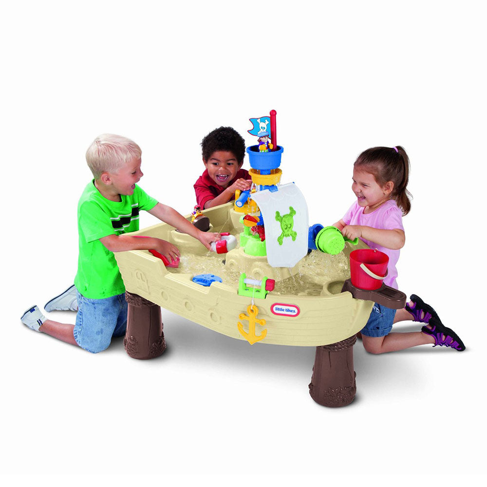 Little Tikes Anchors Away Pirate Ship Outdoor Play Water Table 628566M -Open Box