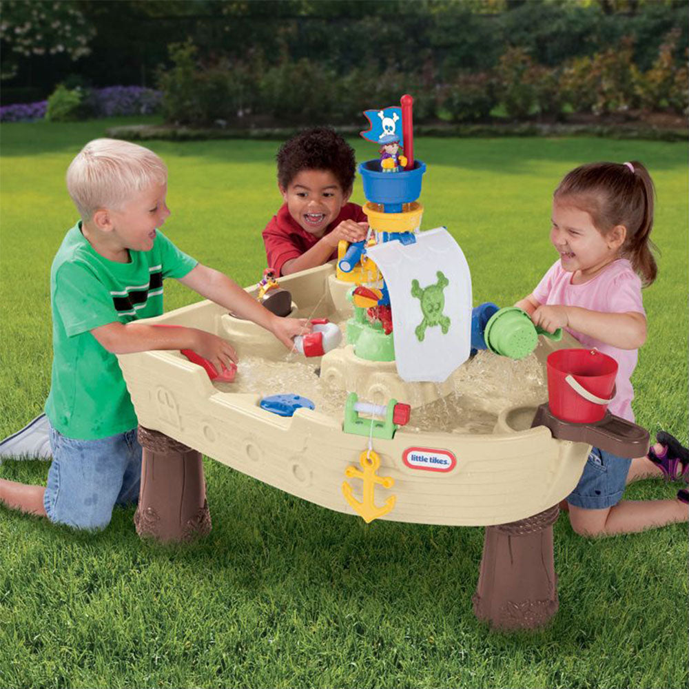 Little Tikes Anchors Away Pirate Ship Outdoor Play Water Table 628566M -Open Box