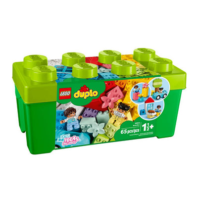 LEGO® DUPLO® Multicolor 65 Piece Brick Block Set w/ Storage Box, Ages 1.5 and Up