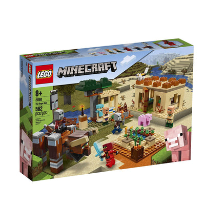 LEGO Minecraft 21160 The Illager Raid Toy Building Kit w/ Characters (562 Piece)
