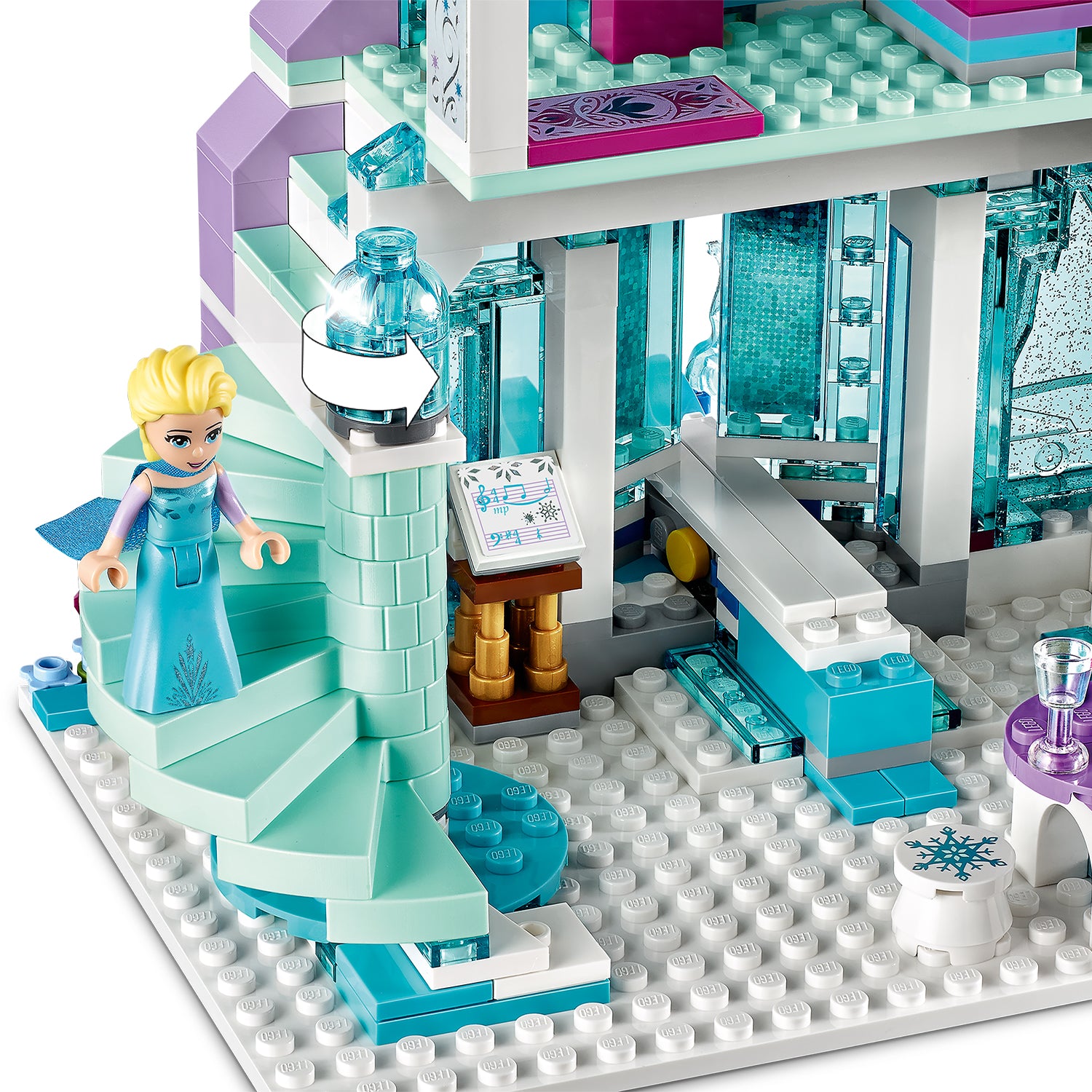 LEGO 43172 Disney Frozen Elsa’s Magical Ice Palace Building Kit w/ 4 Minifigures