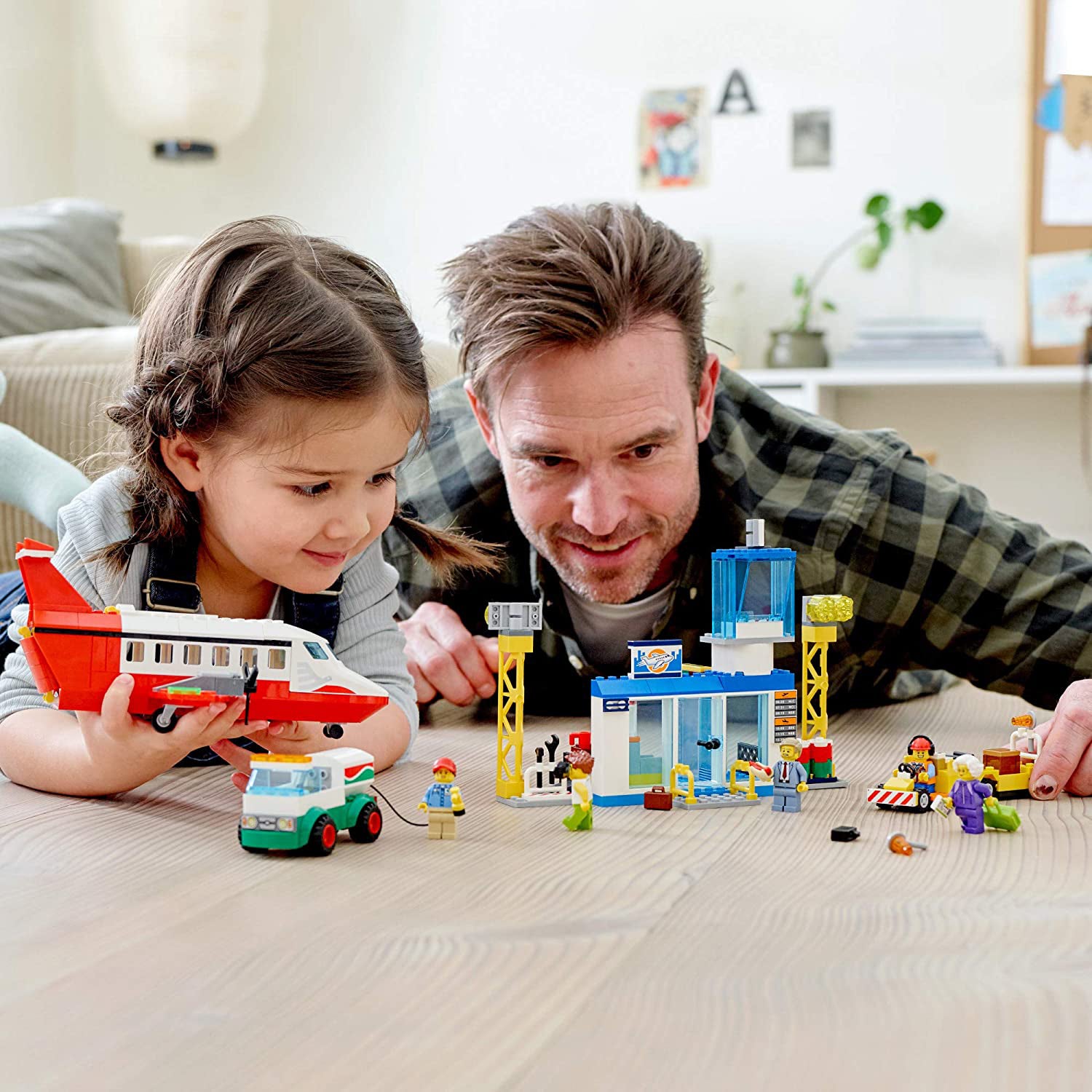 LEGO City Airplane 669 Piece Block Building Set Toy Kit for Kids (Open Box)