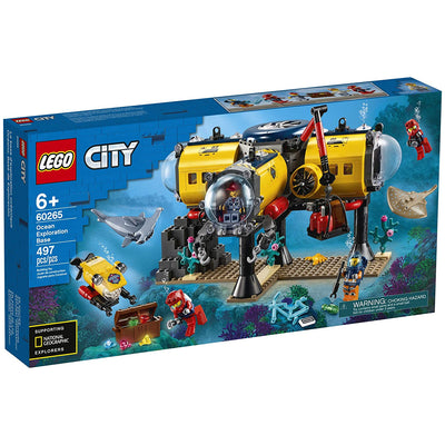 LEGO City 60265 Ocean Exploration Base 497 Piece Building Set with 5 Minifigures