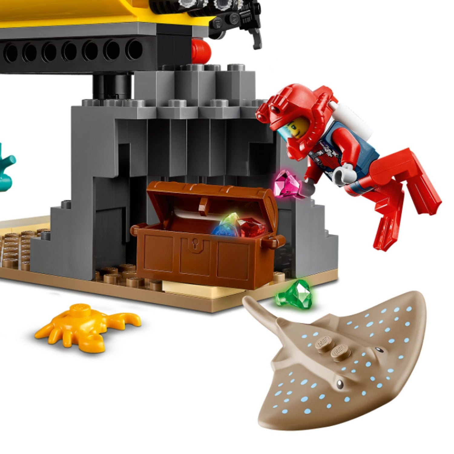 LEGO City 60265 Ocean Exploration Base 497 Piece Building Set with 5 Minifigures