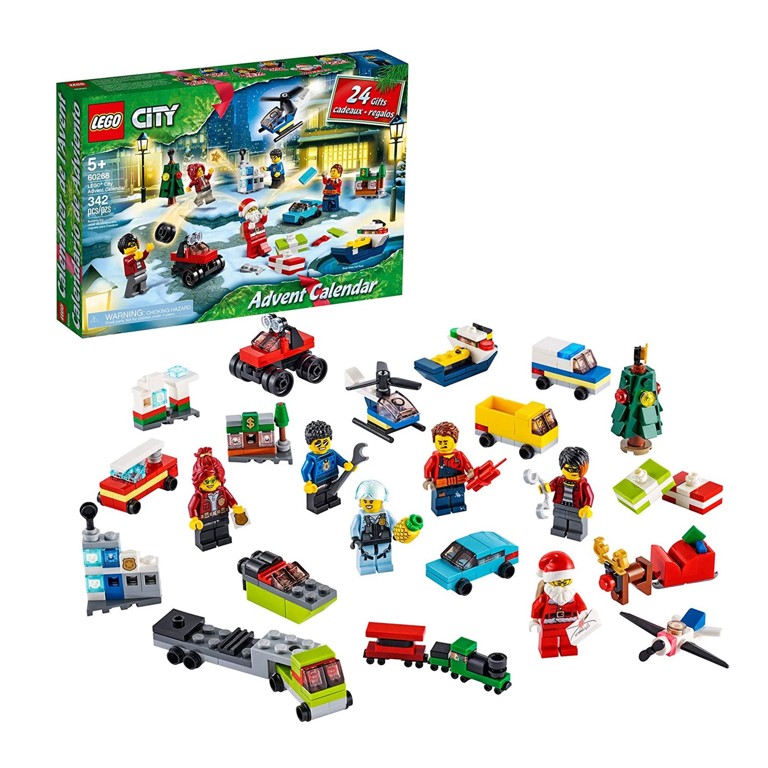 LEGO City Adventures 60268 Advent Calendar Build Kit w/ 6 Figures (342 Pieces)