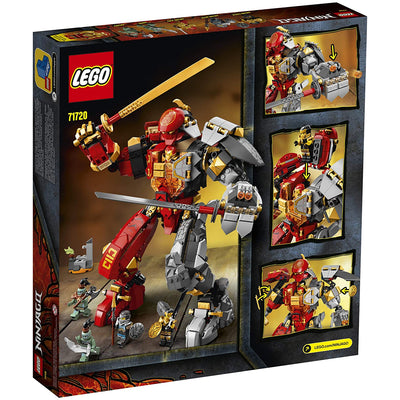 LEGO 71720 NINJAGO Fire Stone Mech Robot Kids Toy Building Kit w/ 5 Minifigures