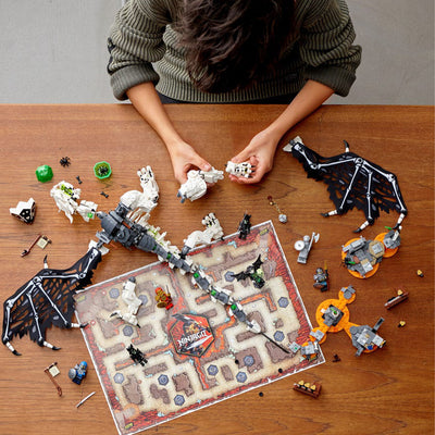 LEGO 71721 NINJAGO Skull Sorcerers Dragon Building Set & Board Game w/6 Figures