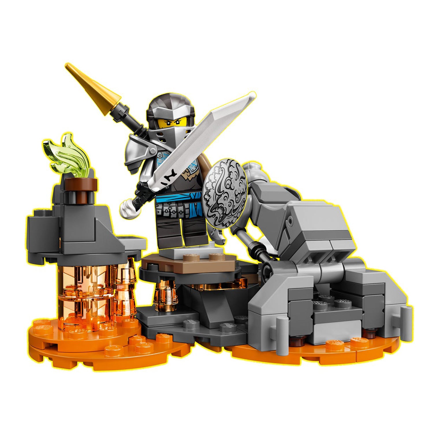 LEGO 71721 NINJAGO Skull Sorcerers Dragon Building Set & Board Game w/6 Figures