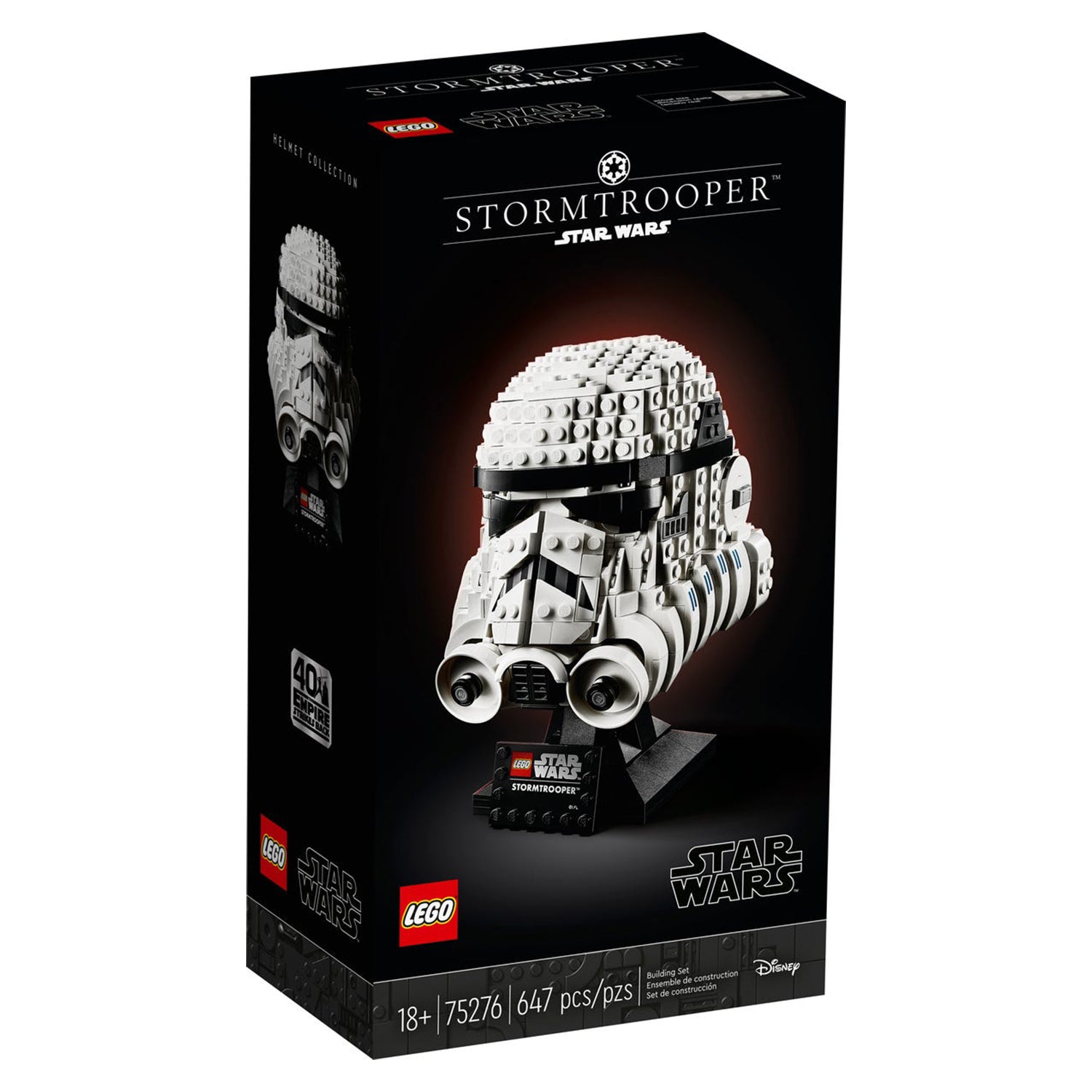 LEGO Star Wars 75276 Stormtrooper Helmet 647 Piece Interlocking Block Model Kit