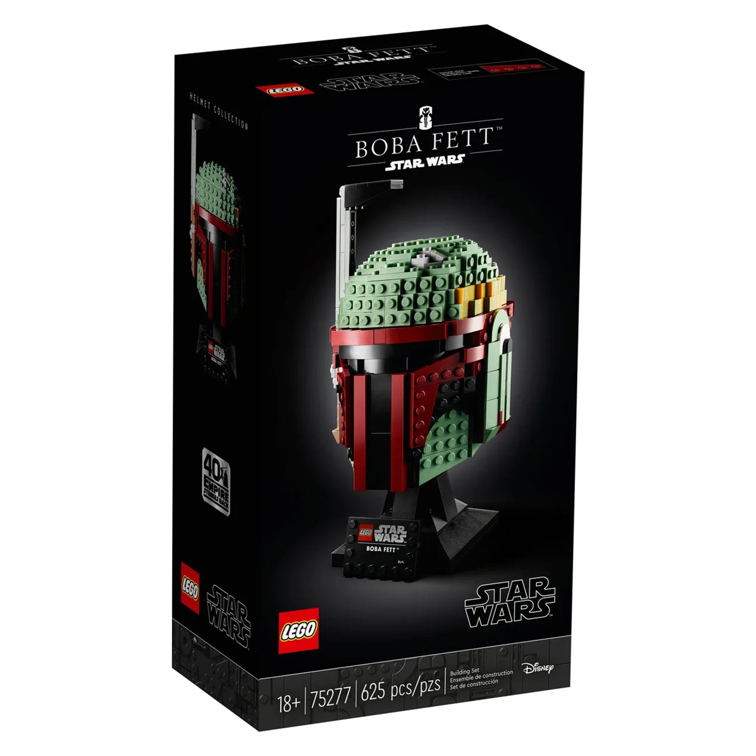LEGO Star Wars 75277 Boba Fett Helmet Collectible Block Building Set, 625 Pieces