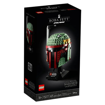 LEGO Star Wars 75277 Boba Fett Helmet Collectible Block Building Set, 625 Pieces