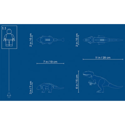 LEGO Jurassic World Indominus Rex Vs. Ankylosaurus Set (537 Pieces) (Open Box)