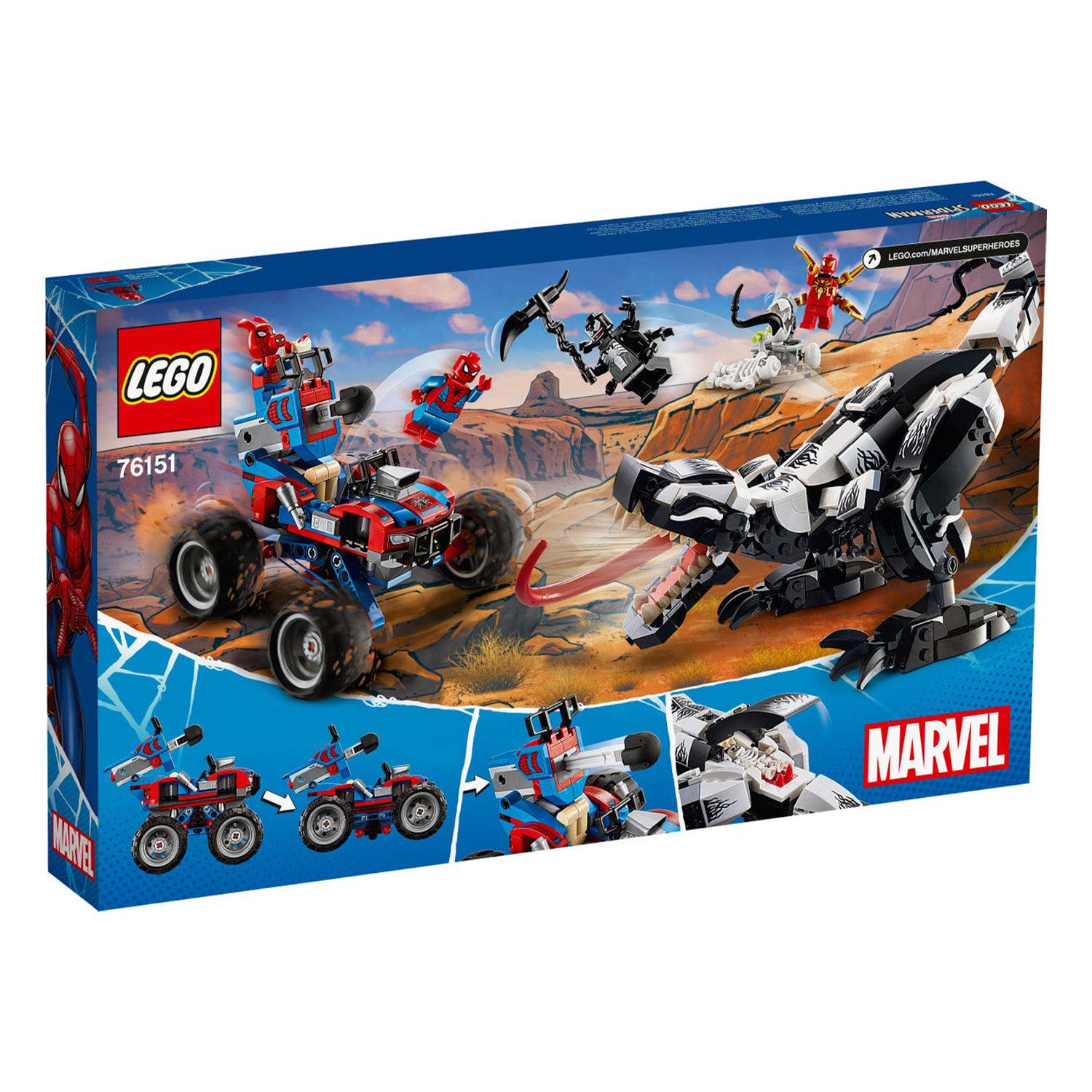 LEGO 76151 Marvel Spider Man Venomosaurus Ambush Building Block Set with Venom
