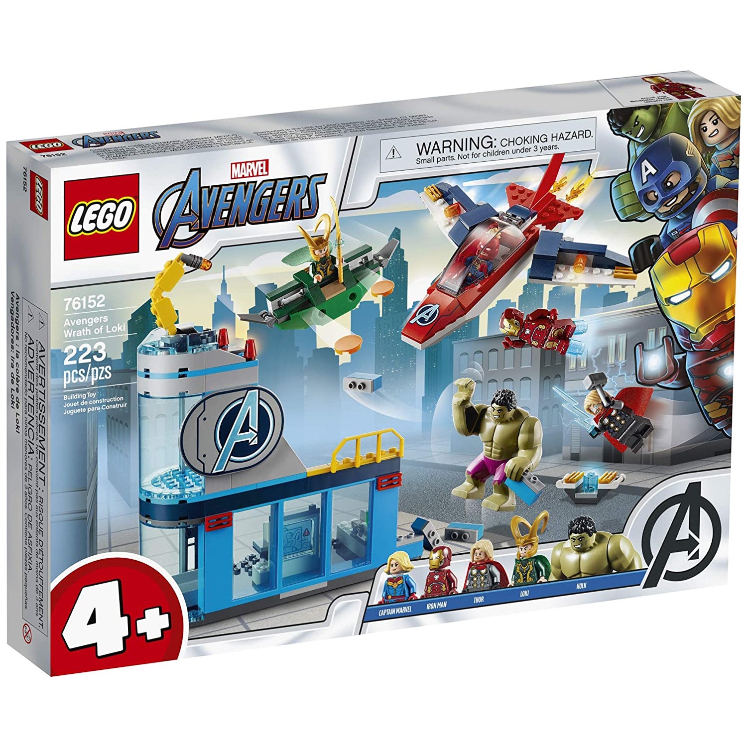 LEGO 76152 Marvel Avengers Wrath of Loki Playset with 5 Figures and 2 Vehicles