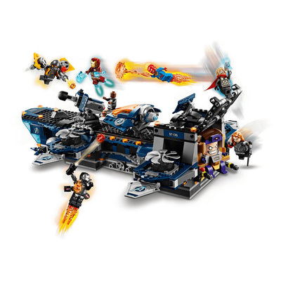 LEGO Marvel Avengers Helicarrier Block Kit w/ Iron Man Thor 1244 Pc (For Parts)