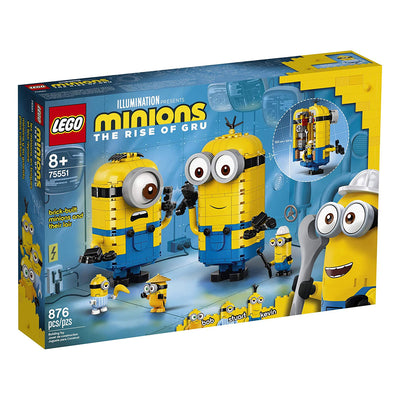 LEGO 75551 Brick Built Minions and Their Lair Building Block Kit (876 Pieces)