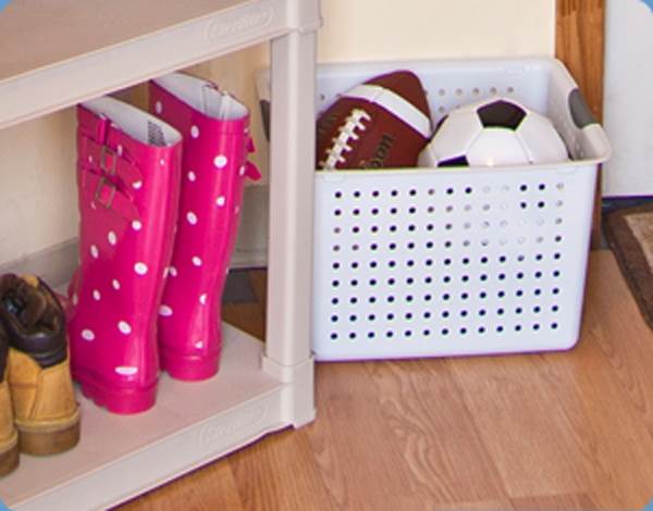 6 x Sterilite 16288006 Deep Ultra Plastic Storage Bin Baskets - White (Open Box)