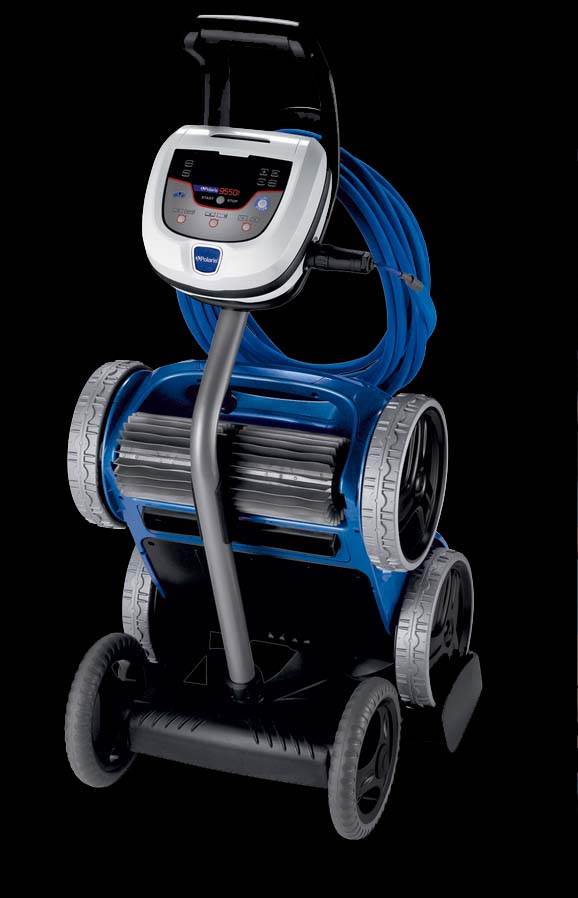Polaris Robotic Inground 4WD Swimming Pool Cleaner w/ Remote & Caddy (Open Box)