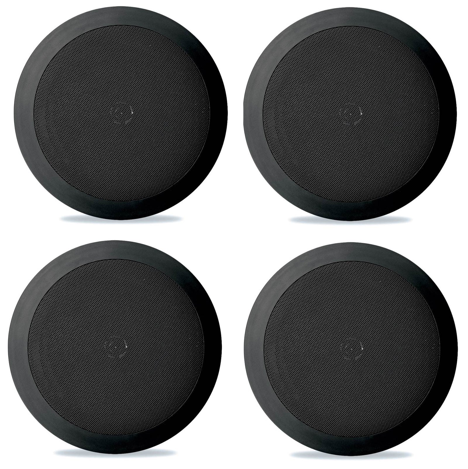 Pyle PDIC51RDBK 5.25 Inch 150 Watt Black In-Ceiling Flush Speakers Four pack - VMInnovations