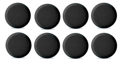 8) NEW Pyle PDIC81RDBK 250W 8 Inch Flush In-Wall In-Ceiling Speakers - VMInnovations