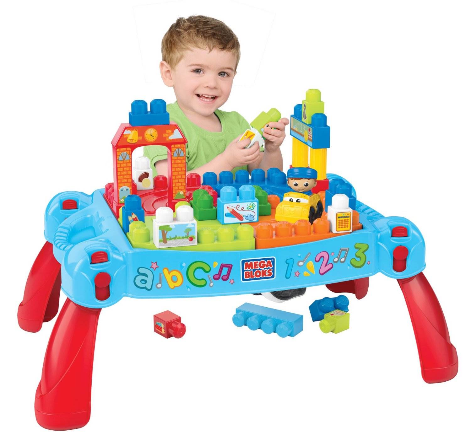 Mattel Mega Bloks First Builders Build 'n Learn Play Table (Open Box)