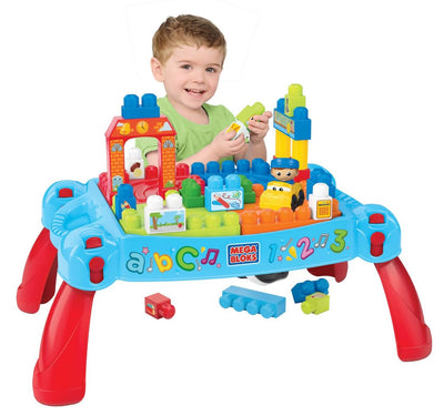 Mattel Mega Bloks First Builders Build 'n Learn Play Table (Open Box)