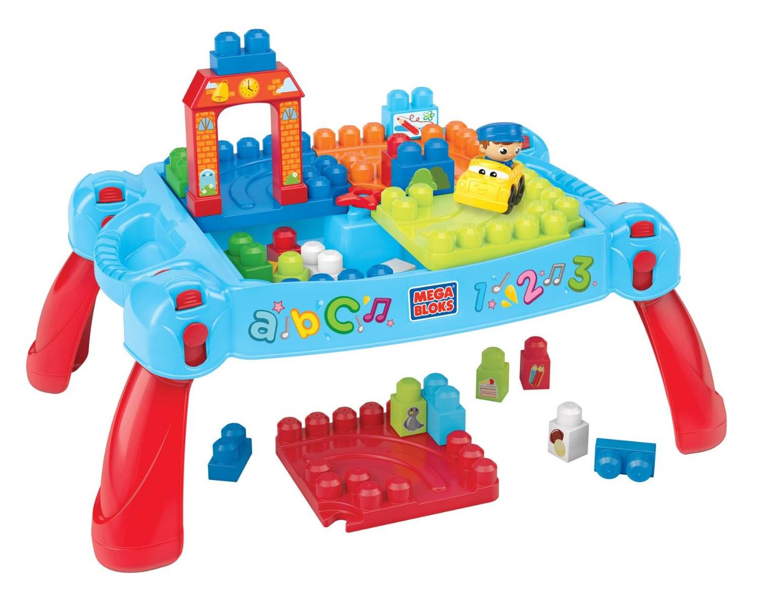 Mattel Mega Bloks First Builders Build 'n Learn Play Table (Open Box)