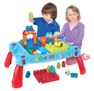 Mattel Mega Bloks First Builders Build 'n Learn Play Table (Open Box)