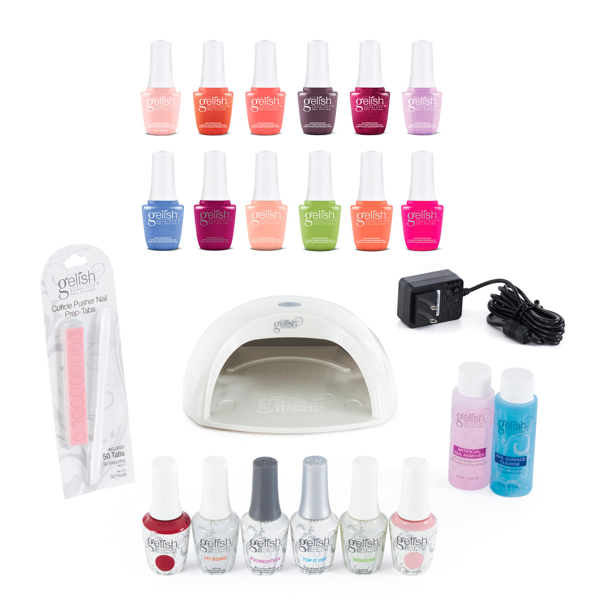 Gelish Sunrise & Feel the Vibes Collection Gel Nail Polish Set with Pro Kit