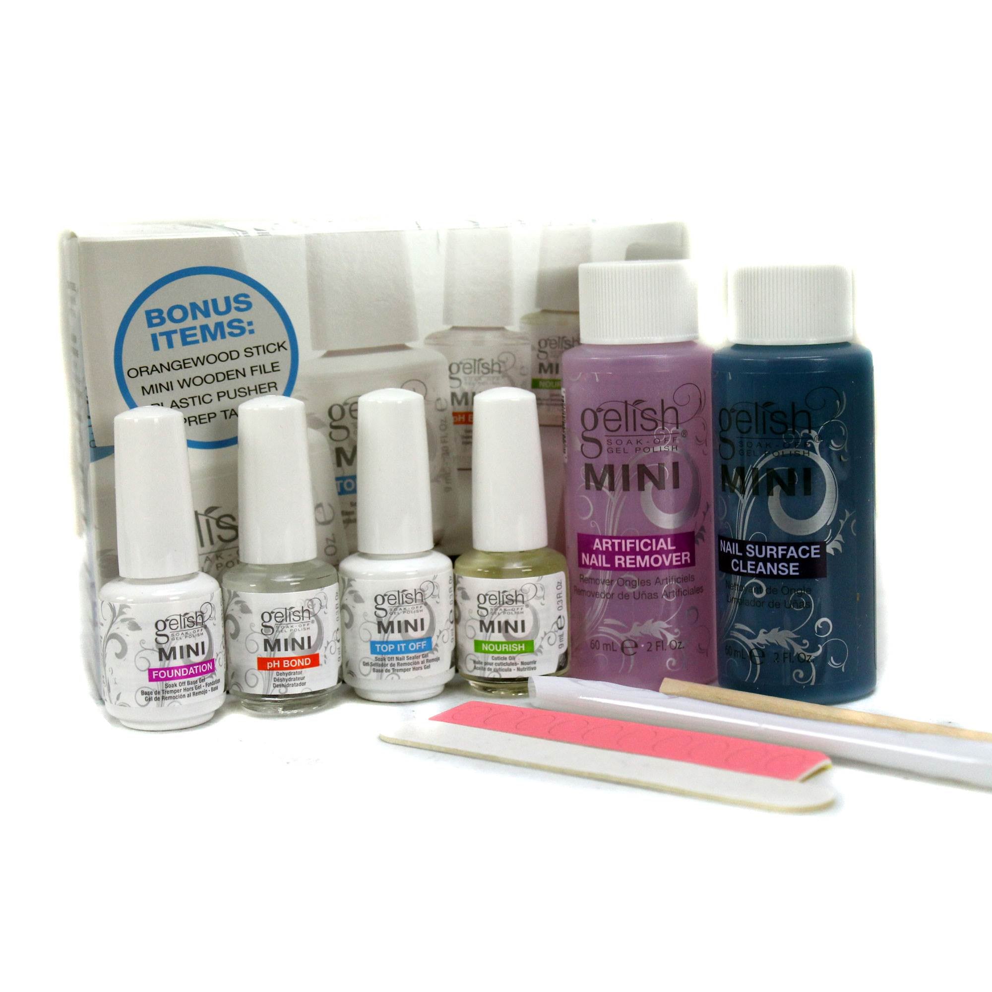Gelish Harmony Complete Starter LED Gel Nail Soak Off Polish Kit Set (Open Box)
