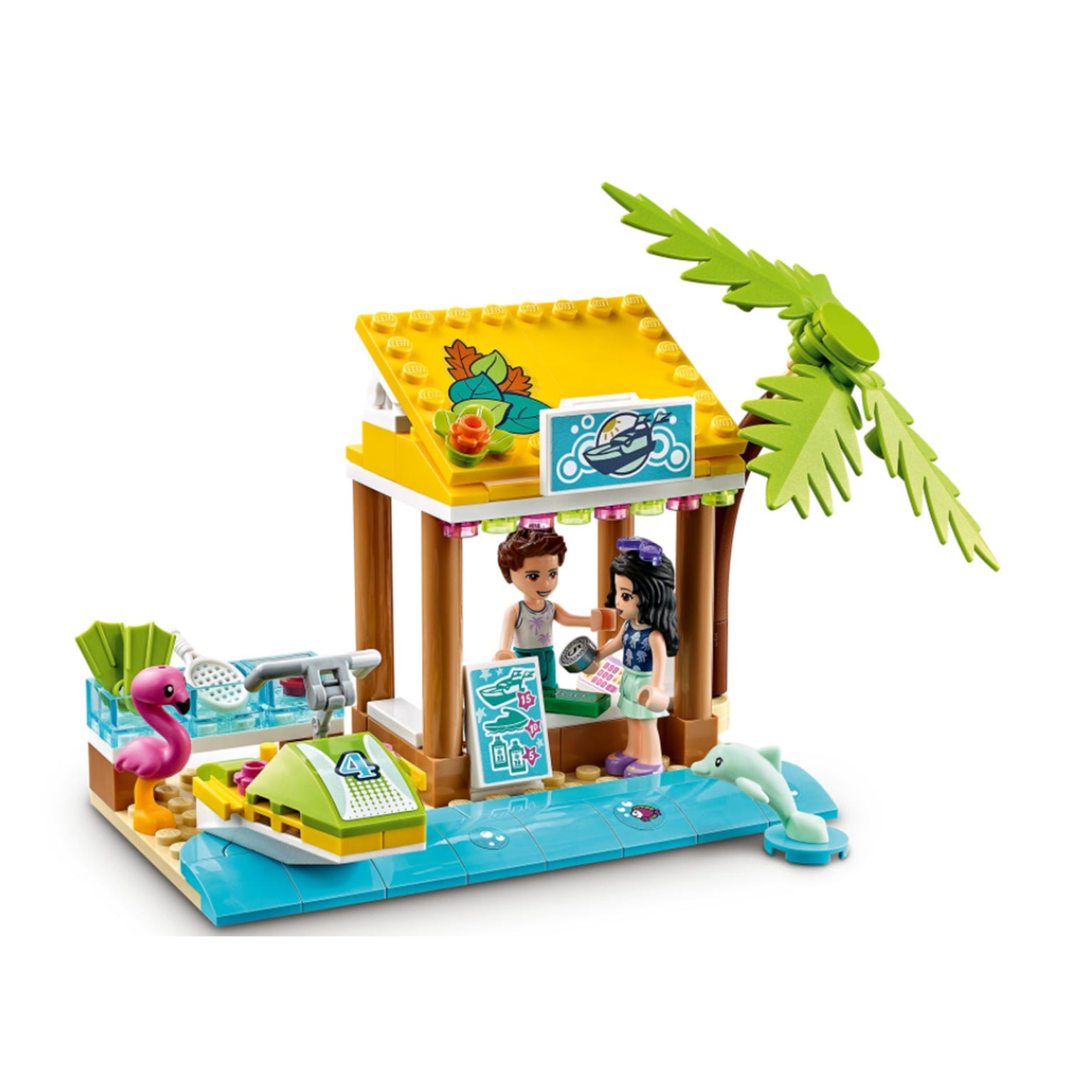 LEGO Friends 41433 Party Boat Beach Building Block Playset for Kids (640 Pieces)
