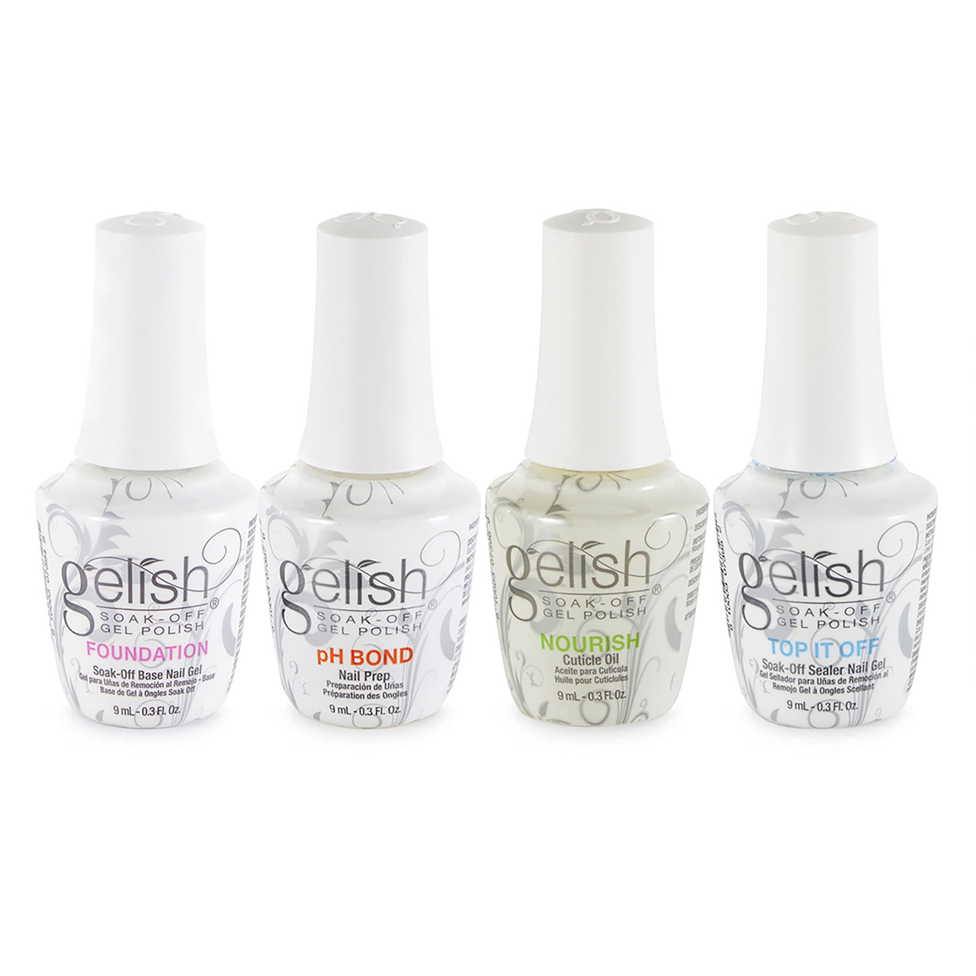 Gelish Mini Fantastic Four Essentials, Full Bloom Mani Set, and LED Light Lamp - VMInnovations