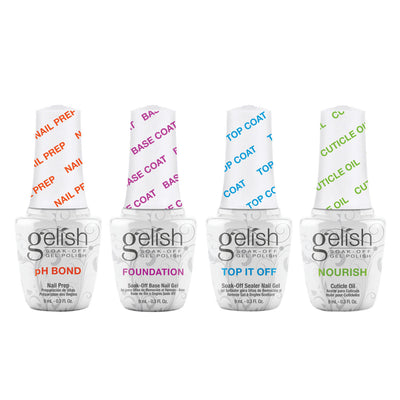 Gelish Mini Fantastic Four Essentials, Mini Summer Collection, & LED Light Lamp - VMInnovations