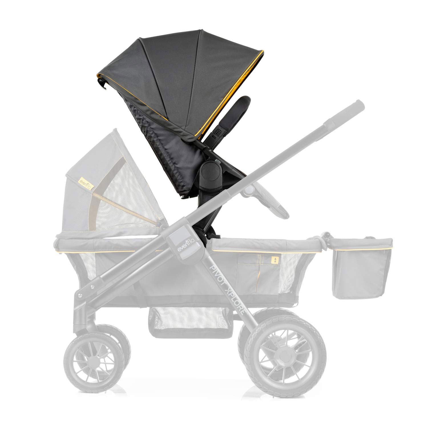 Evenflo 63012343 Second Seat for Pivot Xplore Stroller or Travel System, Gray - VMInnovations