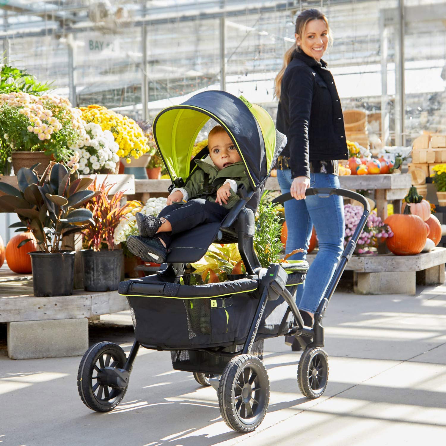 Evenflo 63012343 Second Seat for Pivot Xplore Stroller or Travel System, Gray - VMInnovations