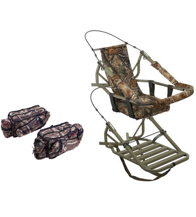 Summit Viper Classic 81052 Deer Hunting Self Climbing Treestand + 2 Storage Bags