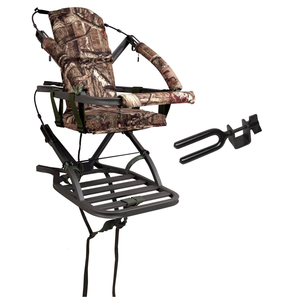 Summit Mini Viper SD 81124 Deer Hunting Self Climbing Treestand + Bow Holder