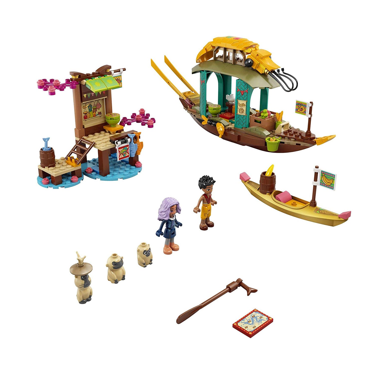 LEGO Disney's Raya Boun’s Boat Imaginative Toy Building Kit, for Ages 6 and Up - VMInnovations