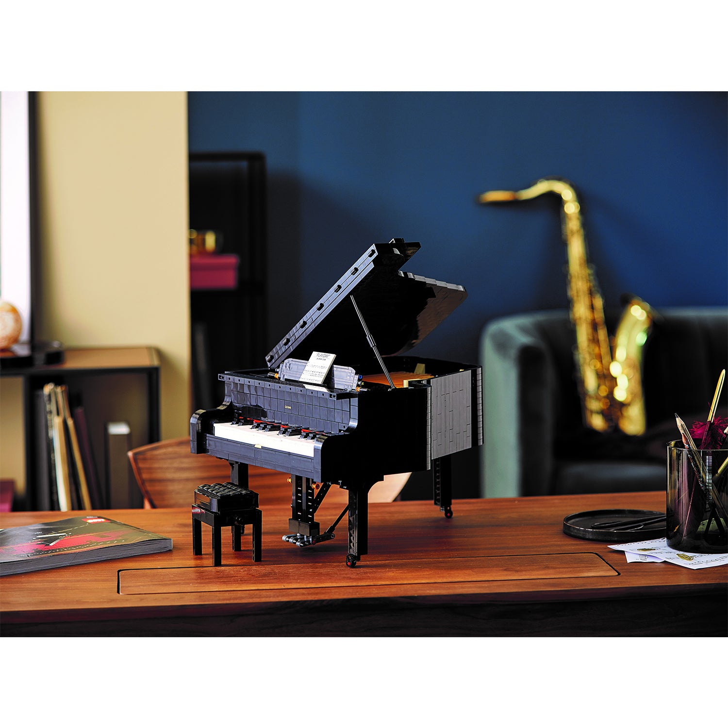 LEGO Ideas 21323 Playable Grand Piano Adult Block Building Set, 3662 Pieces