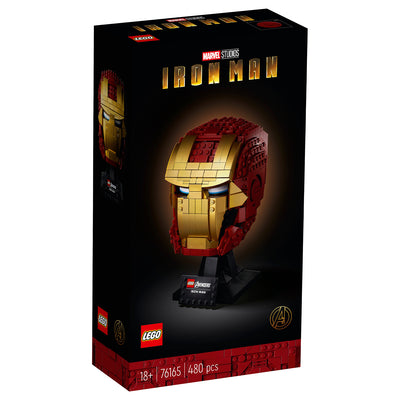 LEGO Avengers 76165 Iron Man Helmet Collectible Block Building Set (480 Pieces)