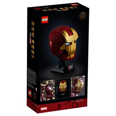 LEGO Avengers 76165 Iron Man Helmet Collectible Block Building Set (480 Pieces)
