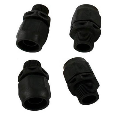 Polaris Pool Black Softube Quick Connect Booster Pump Fitting, 4-Pack (Open Box)