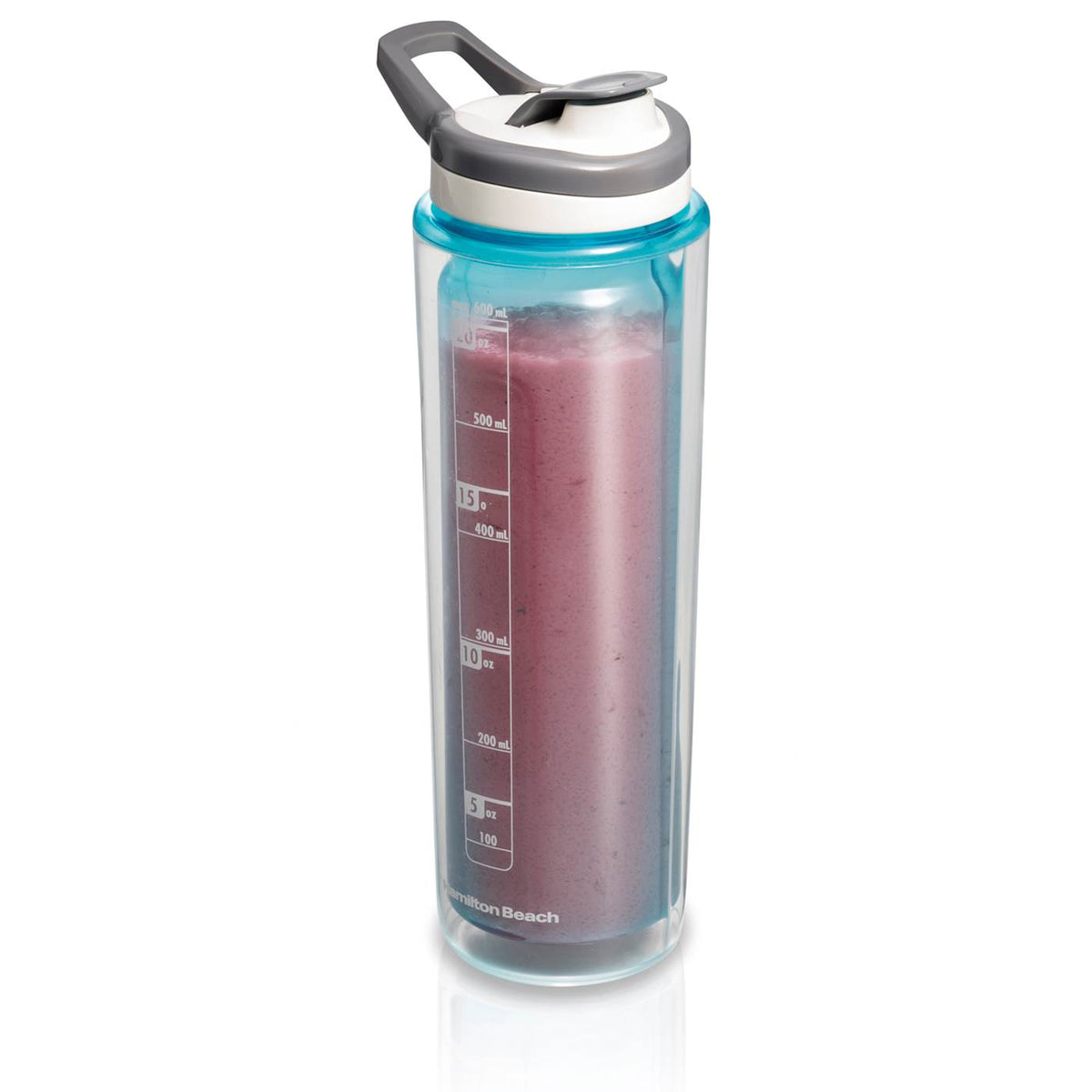 Hamilton Beach Go Sport 20-Ounce Double-Wall Flip Lid Blending Bottle (3 Pack)