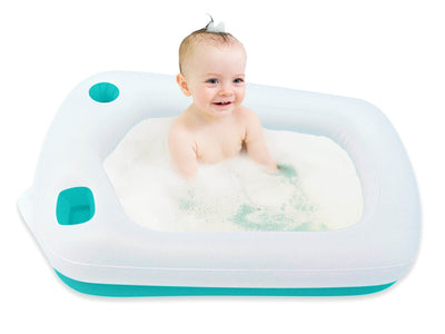 Shrunks Classic Inflatable Travel Infant Toddler Bath Tub w/ Headrest (Open Box)